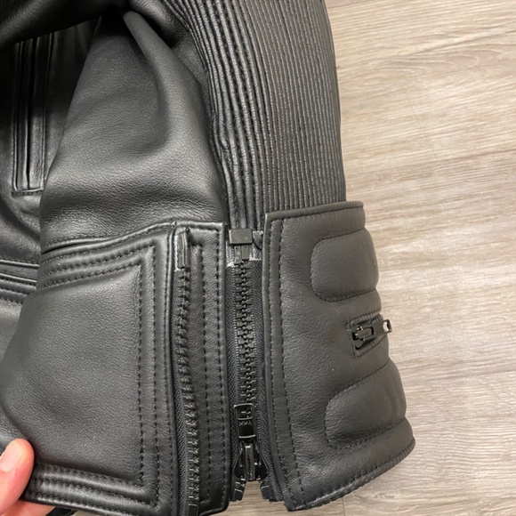 Leather Motorcycle Jacket - Picture 3 of 14